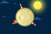 할로윈 테마의 클래식 나이프 던지기 게임