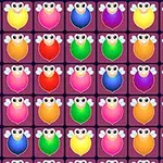 다양한 색상의 귀여운 날개 달린 캐릭터들이 그리드 형태로 배열되어 있다