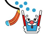 유리잔이 비어 있어서 슬퍼요.