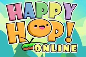 다채로운 색상의 글자로 HAPPY HOP!