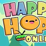 다채로운 색상의 글자로 HAPPY HOP!