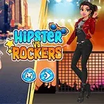 힙스터 스타일의 여성과 록커 스타일의 여성이 각각 다른 옷을 입고 포즈를 취하고 있다