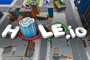 도시의 건물들이 주변에 있는 가운데 HOLE