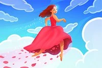 스타일리시한 드레스를 만들고 하늘을 날아보세요!