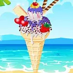 다양한 색상의 아이스크림과 슬러시가 있는 이미지