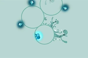 Click to jump in and out of the bubbles to the next levels