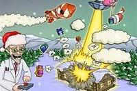 오 이런! 탐욕스러운 외계인들이 선물 공장을 폭발시켰어요!