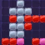 검정 배경 위에 빨간색, 흰색, 분홍색 블록들이 서로 연결되어 있는 이미지