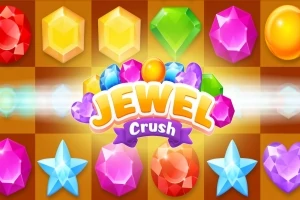 다양한 색상의 보석들이 그려져 있고, 중앙에 JEWEL Crush라는 글자가 있는 이미지