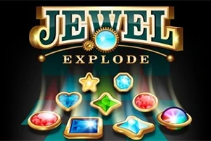 JEWEL EXPLODE라는 금색 글자와 다양한 모양의 보석들이 어우러진 이미지