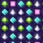 다양한 색상의 보석들이 격자 형태로 배열되어 있는 이미지