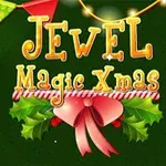 초록색 배경에 크리스마스 장식과 함께 JEWEL Magic Xmas라는 글자가 쓰여 있습니다