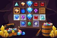 반짝이는 보석 연결하여 두뇌 훈련