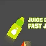녹색 주스 병과 JUICE BOTTLE FAST JUMPS라는 문구가 있는 이미지