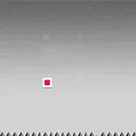 회색 배경에 빨간색 테두리의 작은 사각형과 하단 및 왼쪽에 검은색 삼각형들이 배열되어 있는 이미지