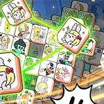 화려한 만화 스타일의 퍼즐 블록들이 서로 연결되어 있으며, 다양한 캐릭터 이미지와 화살표, 손가락이 포함되어 있음