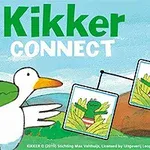 개구리와 새가 산을 배경으로 서 있는 그림