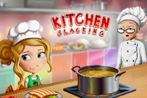 두 명의 요리사가 주방에서 커다란 냄비 앞에 서 있는 모습