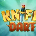 KNIFE DART라는 큰 글씨와 중앙에 칼 모양의 아이콘이 있는 이미지