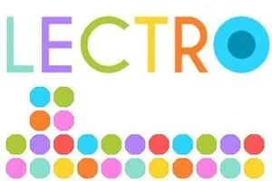 다채로운 원 모양과 LECTRO라는 글자가 있는 이미지