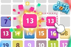다양한 색상의 숫자 칸들이 배열되어 있고, 13 숫자가 강조되어 손가락 모양이 이를 가리키고 있는 그림
