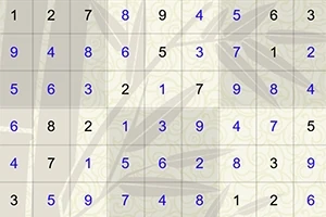 숫자 1부터 9까지의 숫자가 9x9 격자에 배열된 이미지