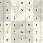 숫자 1부터 9까지의 숫자가 9x9 격자에 배열된 이미지