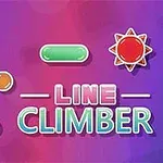 색상 변화가 있는 배경에 둥근 장애물과 직사각형의 플랫폼이 배치된 이미지