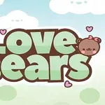 Love Bears라는 글자와 함께 귀여운 곰 얼굴과 하트들이 있는 이미지