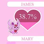 분홍색 배경에 하트 모양 안에 38