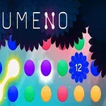 다양한 색상의 원과 그들을 연결하는 빛나는 선이 있는 추상적인 이미지