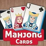 This mahjong game is played with images of playing cards