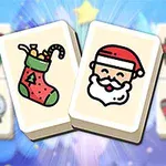 크리스마스 양말과 산타 얼굴이 그려진 타일들