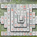 마작 타일이 바둑판 모양으로 배열된 이미지입니다