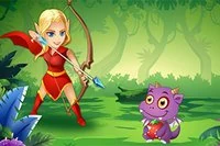 조심해서 쏘고, 과일만 맞히세요