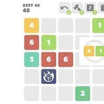 숫자가 적힌 다양한 색상의 블록들이 그리드 형태로 배열되어 있는 퍼즐 이미지