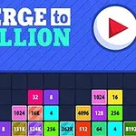 파란색 배경에 다양한 숫자가 적힌 화려한 색상의 블록들과 큰 재생 버튼이 있는 화면