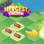 녹색 잔디 바닥 위에 통나무 세 개가 놓여 있고, 그 옆에 화살표와 빛나는 작은 집이 있는 모습