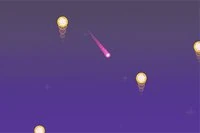 방향을 바꾸려면 탭하세요 - 운석을 조심하세요