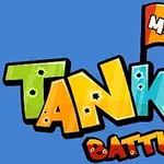 다채로운 알파벳으로 쓰인 TANK BATTLE와 MICRO가 적힌 깃발이 있는 이미지