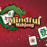 빨간 배경에 다양한 마작 패와 초록색 용으로 둘러싸인 로고가 중심에 있는 이미지