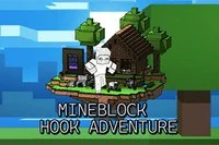 Mineblock Hook Adventure는 공을 갈고리에 걸고 휘둘러 움직이는 재미있는 물리 공 게임입니다