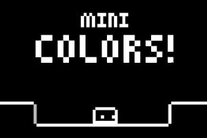 검정색 배경 위에 MINI COLORS!
