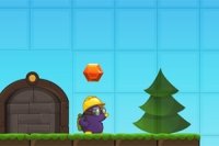 몰리는 장애물로 가득한 숲을 걷고 있습니다