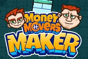 두 남자의 얼굴 그림과 Money Movers Maker라는 텍스트가 있는 이미지
