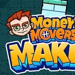 두 남자의 얼굴 그림과 Money Movers Maker라는 텍스트가 있는 이미지