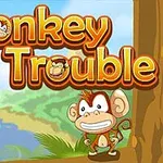 만화 스타일의 원숭이가 나무 앞에 서 있는 배경에 제목이 적혀 있는 이미지