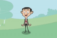 움직이는 블록을 타고 가능한 높이 올라가세요 - 새로운 공식 Mr Bean 게임에서!