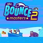 북극 바다를 배경으로 보트에 탄 동물 캐릭터들과 얼음판에서 웃고 있는 바다 생물