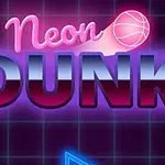 Dunk the ball safely between the net as the ball moves down